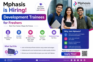 Mphasis Development Trainee hiring in Pune for freshers and software developer interns.