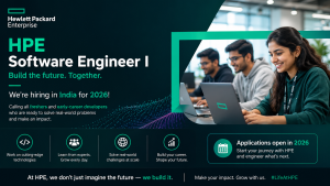 HPE Software Engineer I job opening in Hyderabad 2026 for freshers and early-career developers