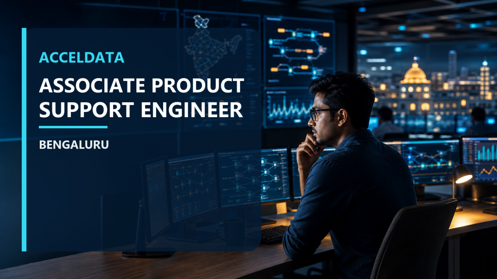 Acceldata Associate Product Support Engineer Bengaluru official job information banner