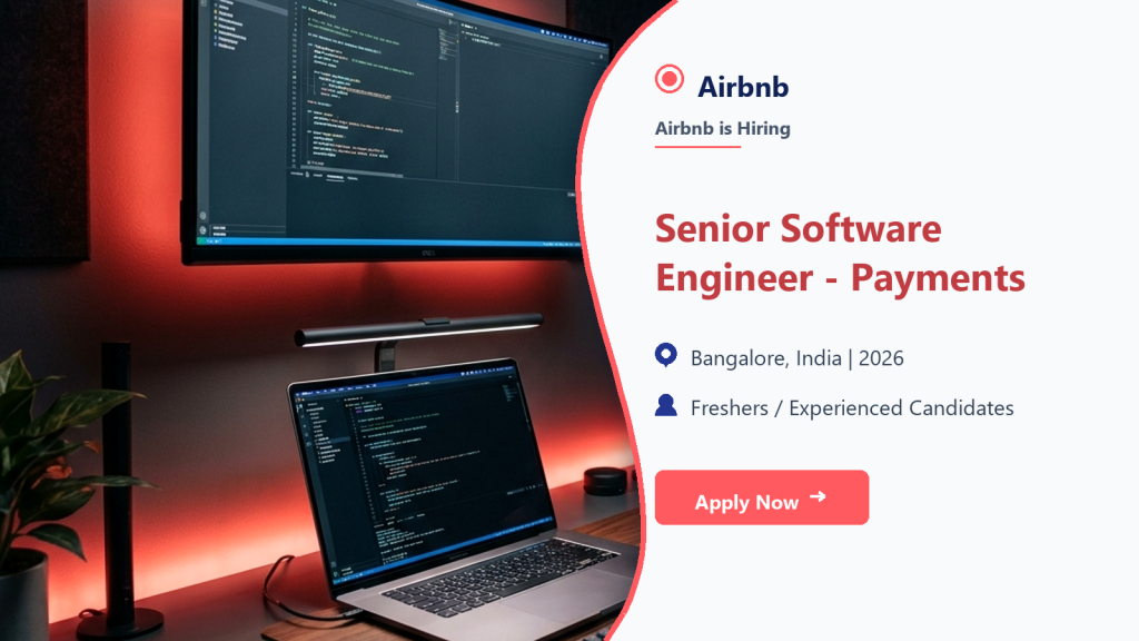 Airbnb Senior Software Engineer - Payments official job information banner