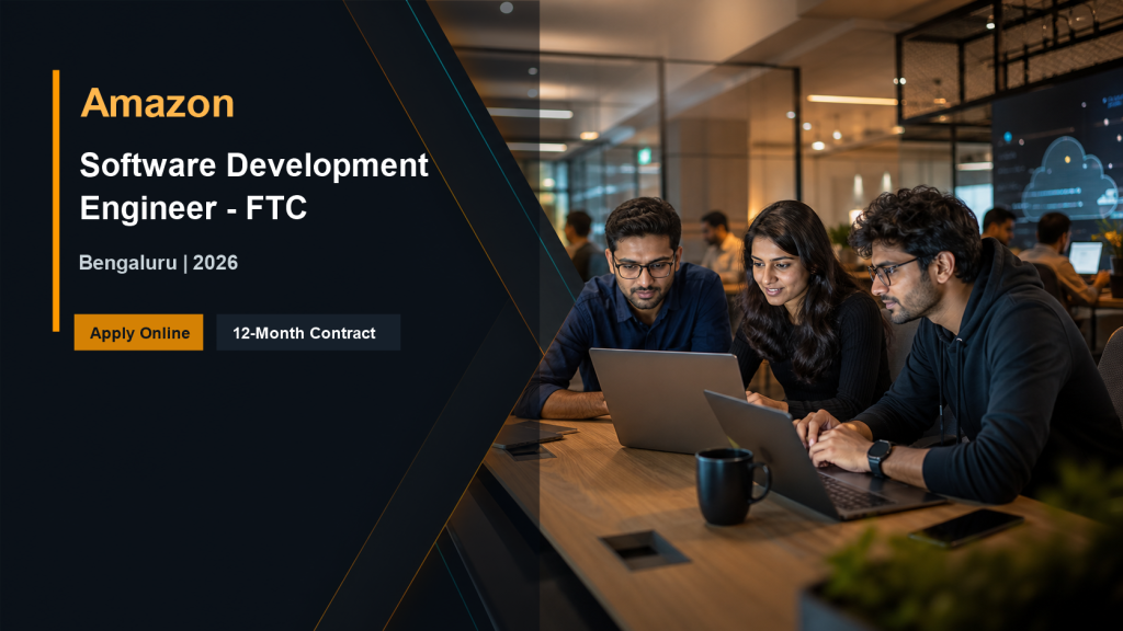 Amazon hiring 2026 Software Development Engineer FTC jobs in Bengaluru