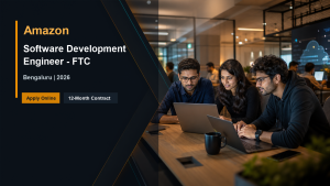 Amazon hiring 2026 Software Development Engineer FTC jobs in Bengaluru