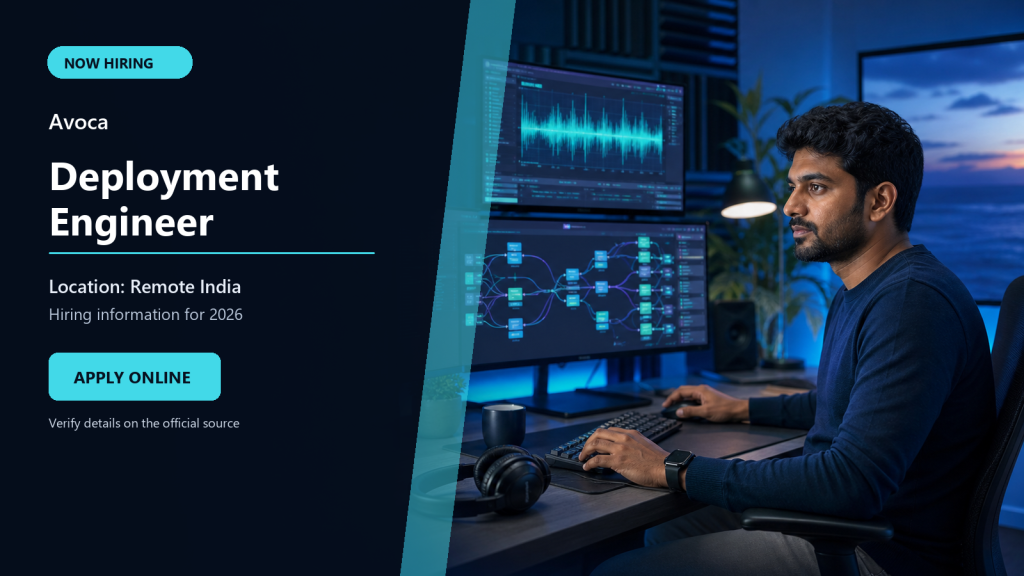 Avoca hiring 2026 Deployment Engineer job in Remote India