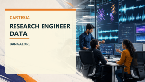 Cartesia Research Engineer Data Bangalore official job information banner