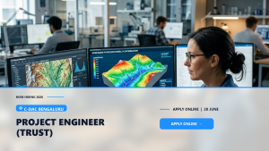 C-DAC Bengaluru Project Engineer TRUST official job information banner