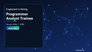 Cognizant is Hiring Programmer Analyst Trainees | Across India 2026 banner