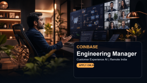 Coinbase Engineering Manager, Customer Experience AI official job information banner