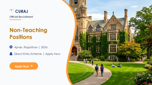 CURAJ Non-Teaching Recruitment 2026 official job information banner