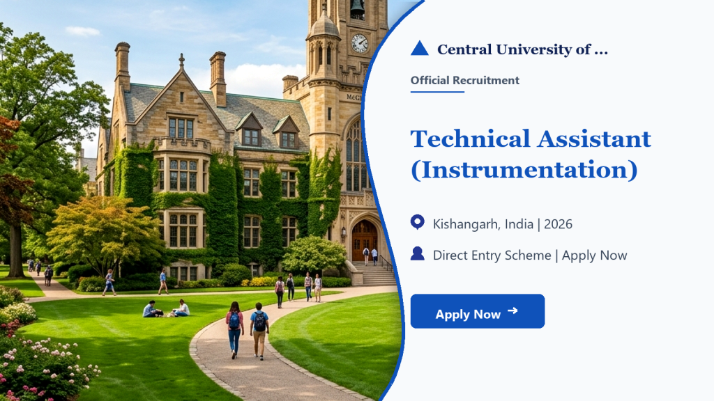 CURAJ Technical Assistant official job information banner