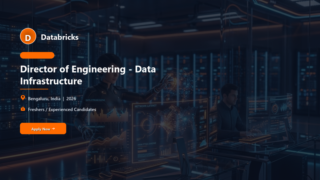 Databricks Director of Engineering (Data Infrastructure) official job information banner