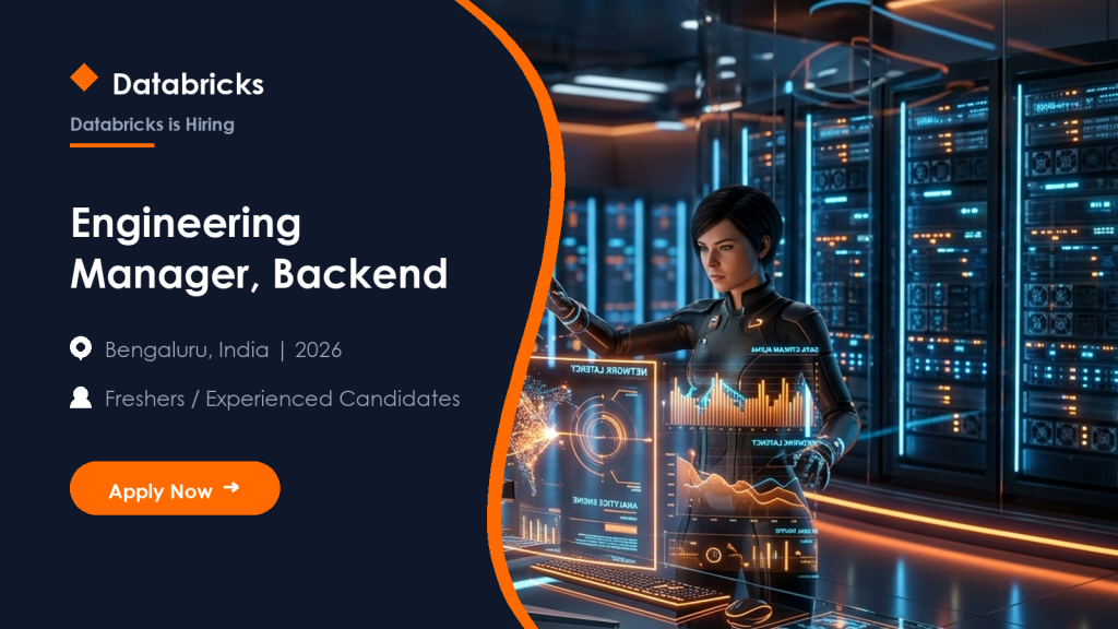 Databricks Engineering Manager - Backend official job information banner