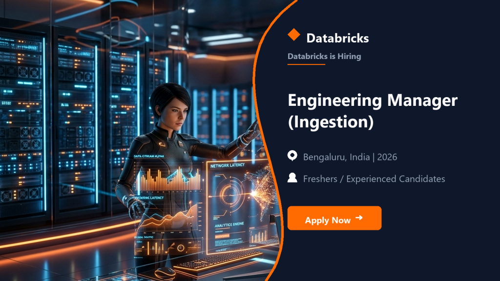 Databricks Engineering Manager (Ingestion) official job information banner