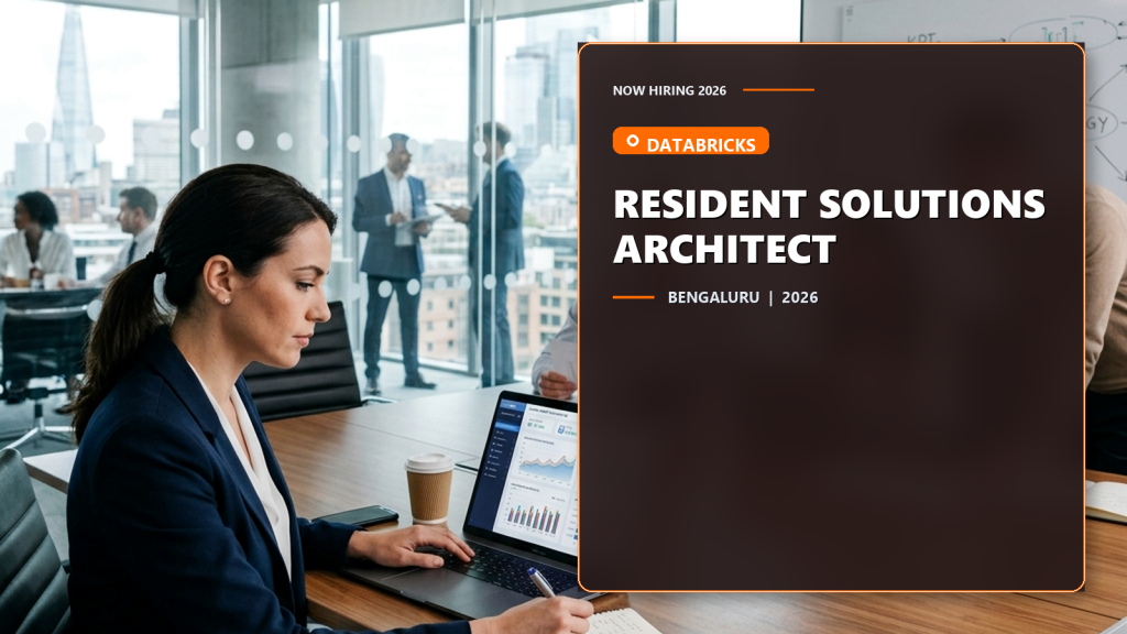 Databricks Resident Solutions Architect official job information banner