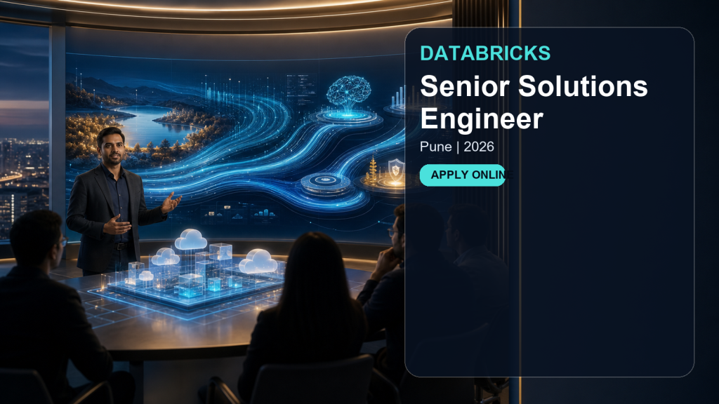 Databricks Senior Solutions Engineer official job information banner