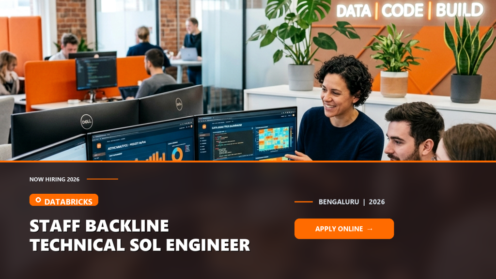 Databricks Sr. Staff/ Staff Backline Technical Solution engineer official job information banner