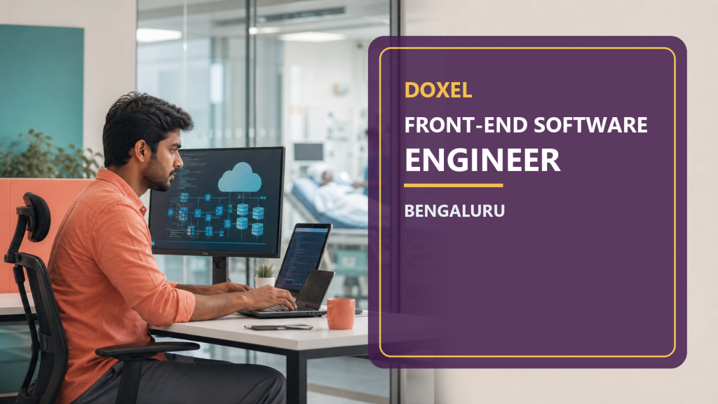 Doxel Front-End Software Engineer Bengaluru official job information banner