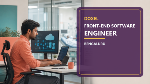 Doxel Front-End Software Engineer Bengaluru official job information banner