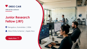 DRDO CAIR JRF official job information banner