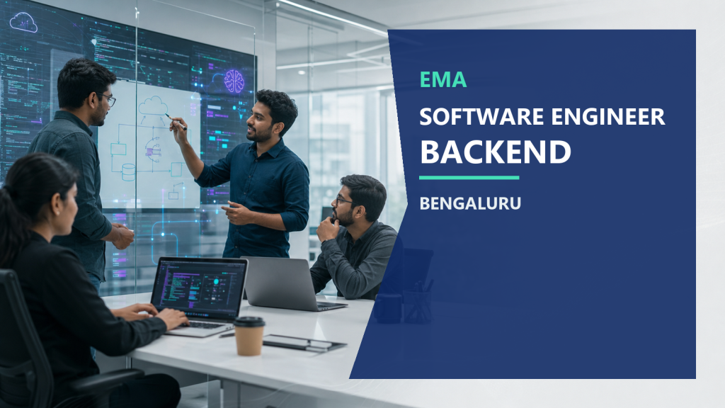 Ema Software Engineer Backend Bengaluru official job information banner