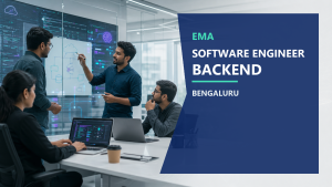 Ema Software Engineer Backend Bengaluru official job information banner