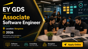 EY GDS Associate Software Engineer recruitment 2026 in Bangalore professional hiring banner