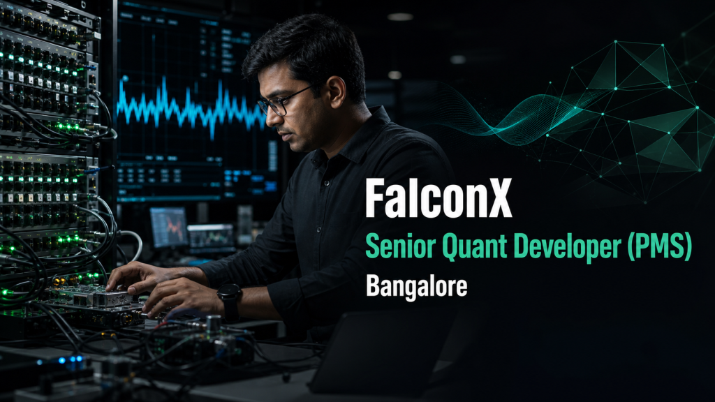 FalconX Senior Quant Developer (PMS) official job information banner