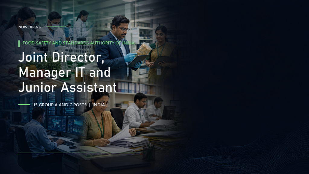 FSSAI deputation recruitment 2026 official job information banner