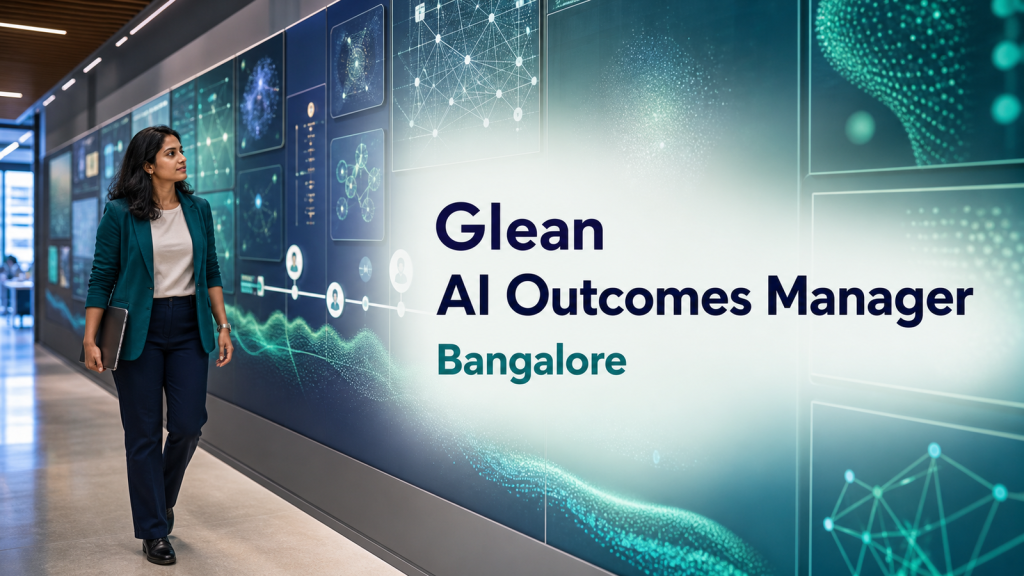 Glean AI Outcomes Manager, India official job information banner