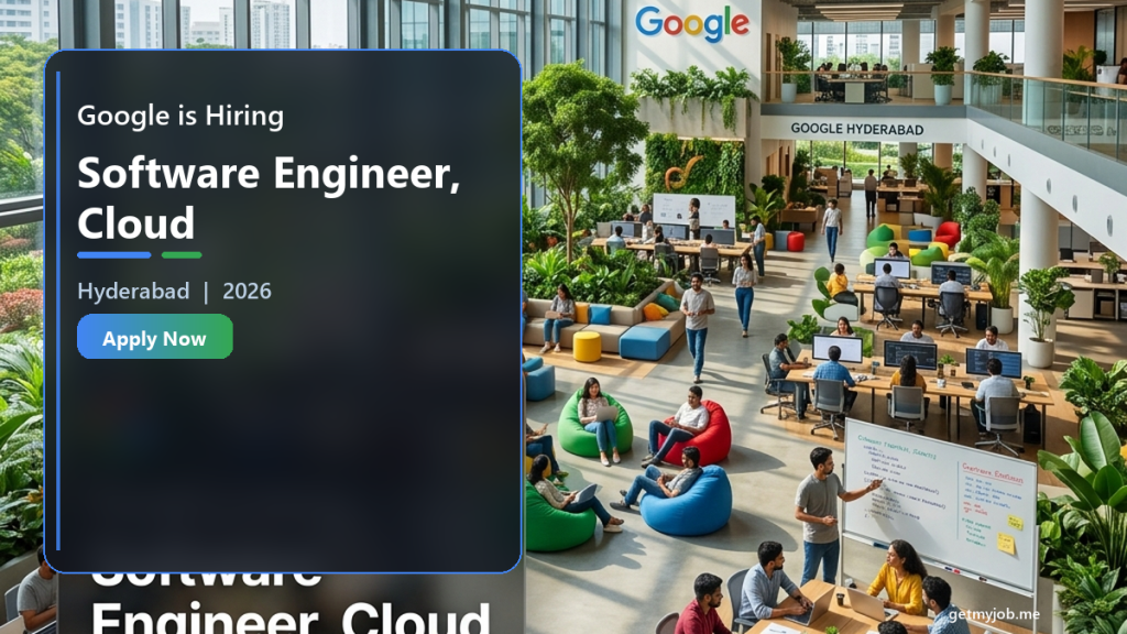 Google is Hiring Software Engineer, Cloud | Hyderabad 2026 banner