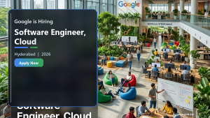 Google is Hiring Software Engineer, Cloud | Hyderabad 2026 banner