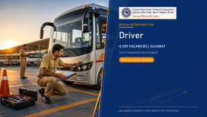 GSRTC Driver recruitment 2026 official job information banner