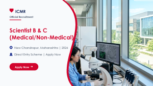 ICMR CRMCH Scientist official job information banner