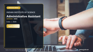 IISc Administrative Assistant Recruitment 2026 official job information banner