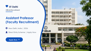 IIT Delhi Assistant Professor official job information banner