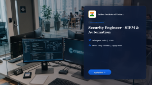IIT Hyderabad Security Engineer SIEM Automation official job information banner