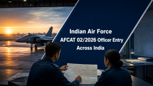 Indian Air Force AFCAT 02/2026 recruitment official job information banner