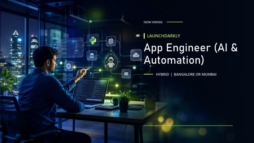 LaunchDarkly App Engineer (AI & Automation) official job information banner