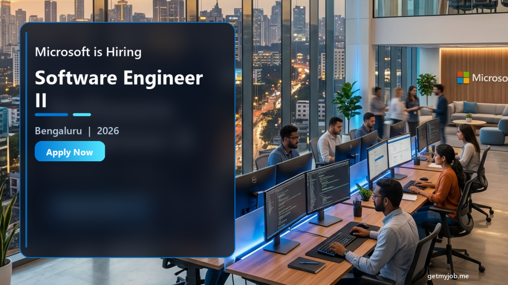 Microsoft is Hiring Software Engineer II | Bengaluru 2026 banner