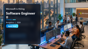 Microsoft is Hiring Software Engineer II | Bengaluru 2026 banner