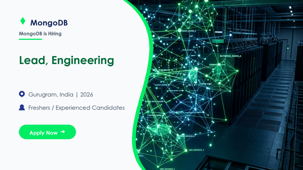 MongoDB Lead, Engineering official job information banner