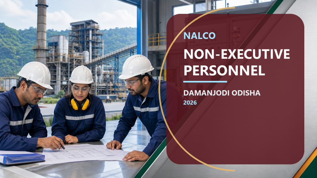 NALCO Non Executive Personnel Recruitment 2026 official job information banner