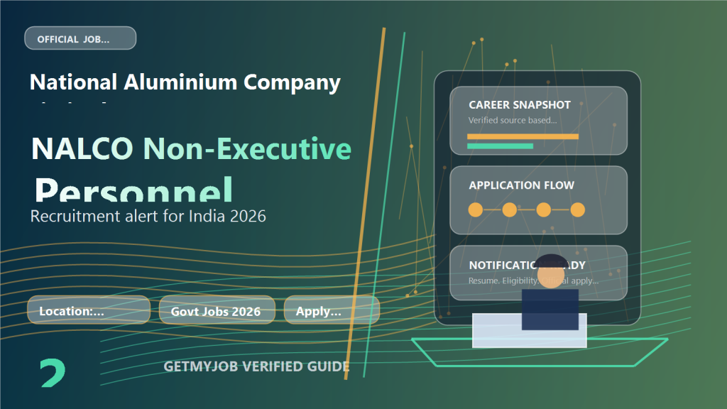 National Aluminium Company Limited NALCO Non-Executive Personnel jobs 2026 in Damanjodi generated featured image
