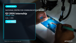NCCS Internship Q3 2026 official job information banner