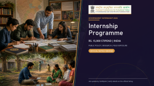 NCST Internship Programme 2026 official job information banner