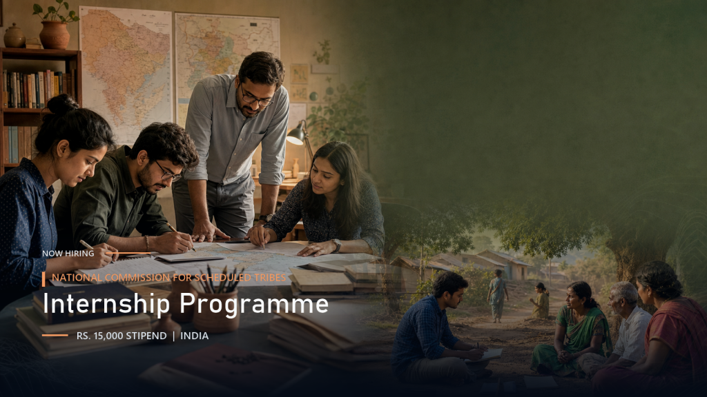 NCST Internship Programme 2026 official job information banner