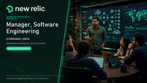 New Relic Manager, Software Engineering official job information banner