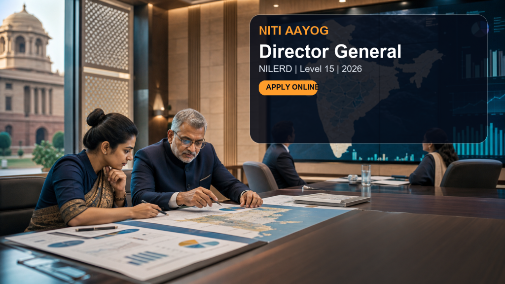 NITI Aayog Director General NILERD Recruitment 2026 official job information banner