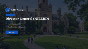NITI Aayog NILERD official job information banner