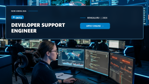 Okta Developer Support Engineer official job information banner