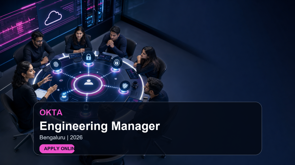 Okta Engineering Manager official job information banner